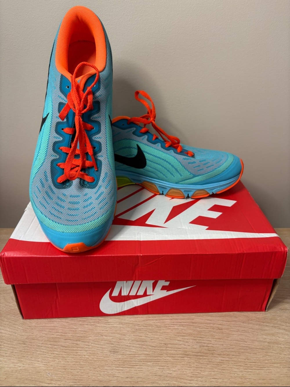 Mens Nike Air Max Tailwind 6 Gamma Blue Waffle Skin Shoes‎ 621225-408 Size 1 2